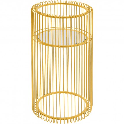 Side table Wire brass 70cm Kare Design