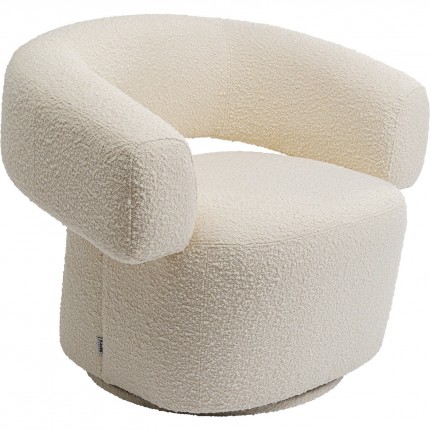 Swivel Armchair Maye Cream Kare Design