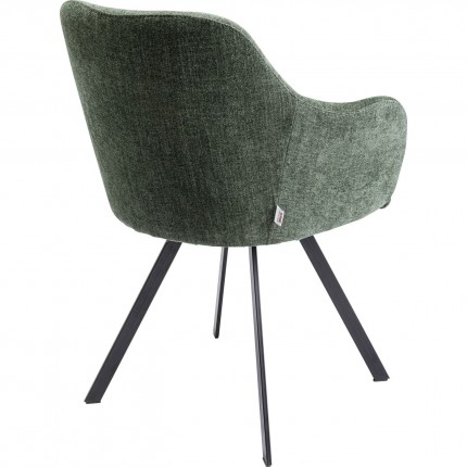 Chair with armrests Lady Loco Coco green Kare Design