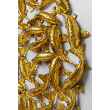 Wall Decoration fish koi gold XL 160cm Kare Design