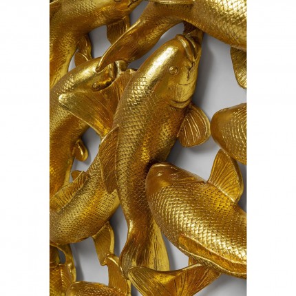 Wall Decoration fish koi gold XL 160cm Kare Design