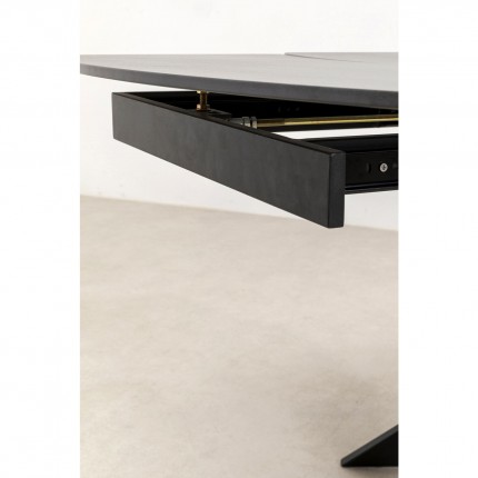 Extension Table Twist 180x90cm black Kare Design