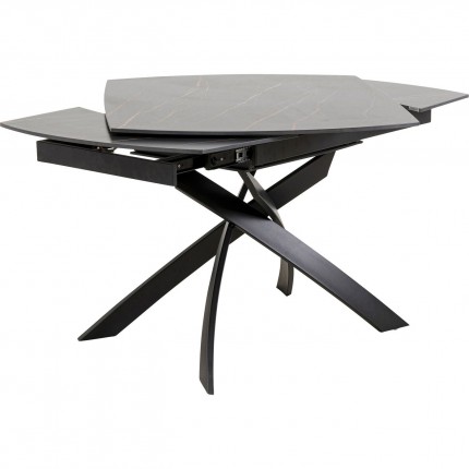 Extension Table Twist 180x90cm black Kare Design