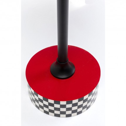 Side Table Domero Checkers red Ø40cm Kare Design