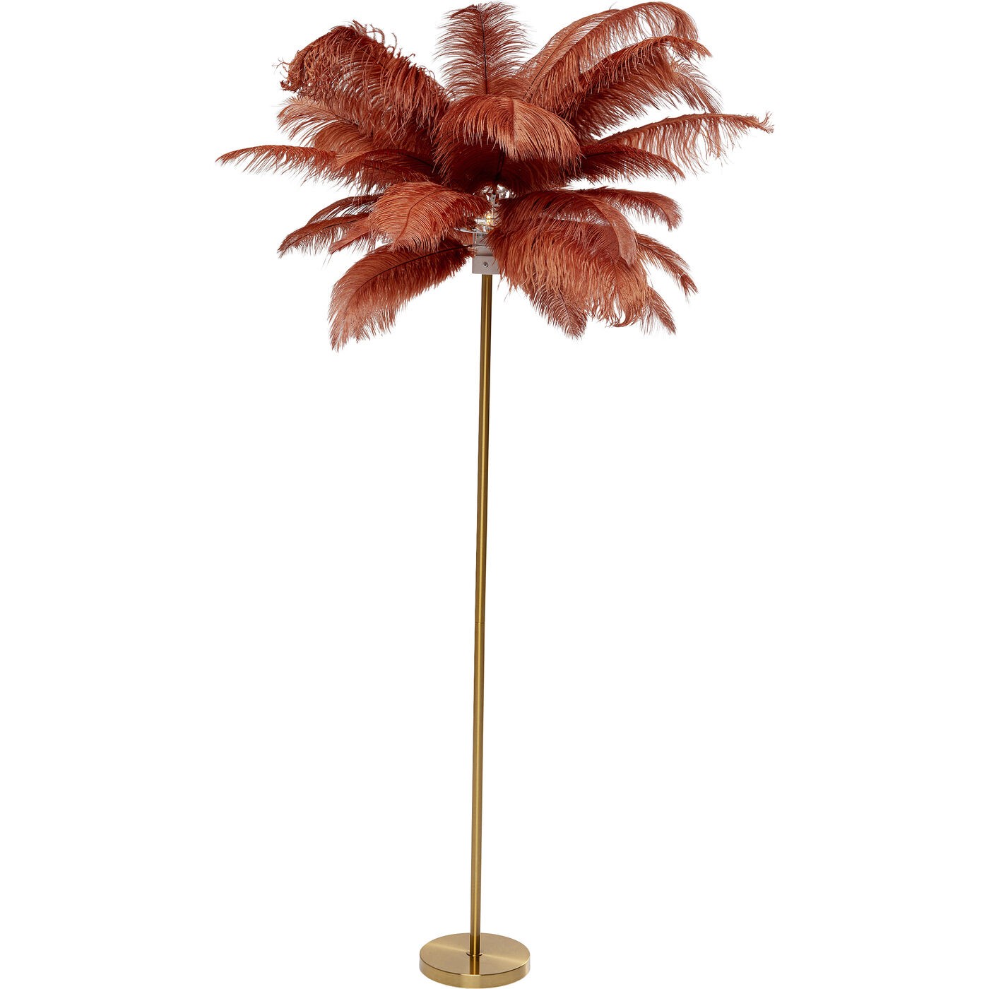 Kare Design Lampadaire plumes 165cm rouge