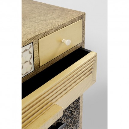 High Dresser Chalet Gold 13 Drawers Kare Design