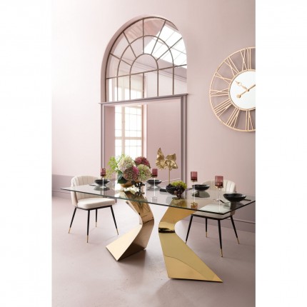 Table Gloria 200x100cm gold Kare Design