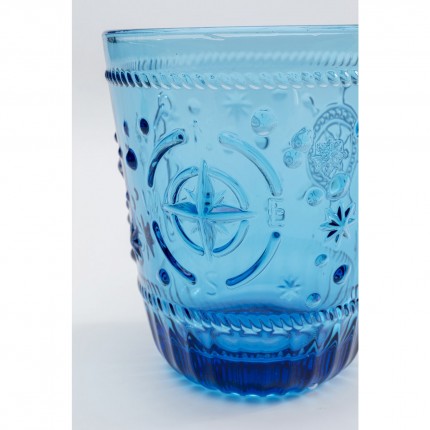 Water Glass Greece blue (6/set) Kare Design