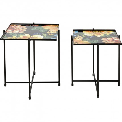 Side Table Flowers Garden (2/set) Kare Design