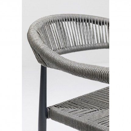 Chair with armrests Palma Grey Kare Design