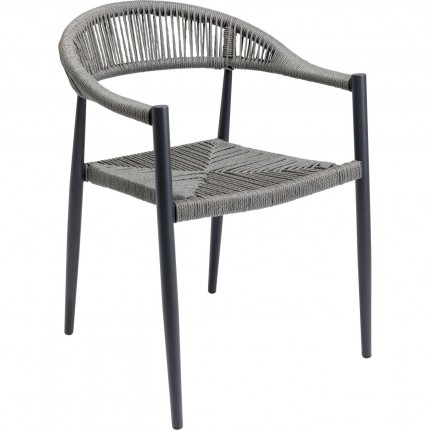 Chair with armrests Palma Grey Kare Design