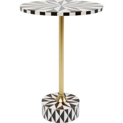 Side Table Domero Star Brown White Ø40cm Kare Design