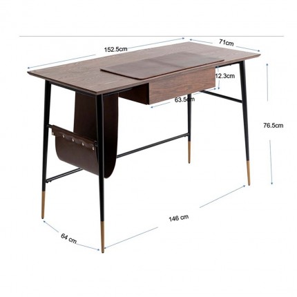 Desk Boticelli 153x71cm Kare Design