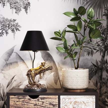 Table Lamp lounging leopard Kare Design