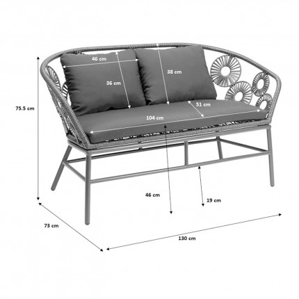 Outdoor Sofa Ibiza White Kare Design