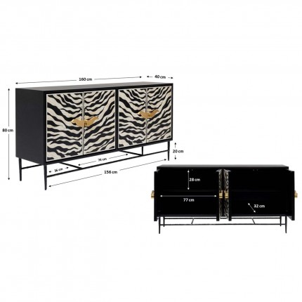 Sideboard Zebra Kare Design