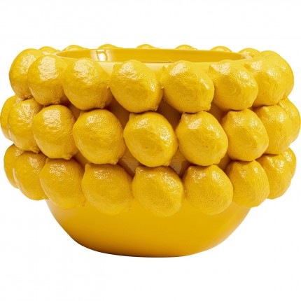 Deco Planter yellow lemons Kare Design