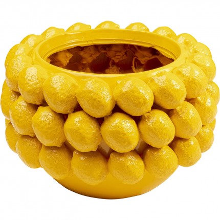 Deco Planter yellow lemons Kare Design