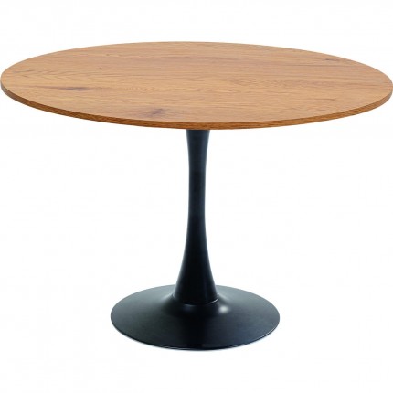 Table Schickeria Ø110cm oak and black Kare Design