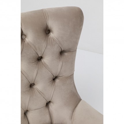 Swivel Armchair Bellissima velvet Beige Kare Design