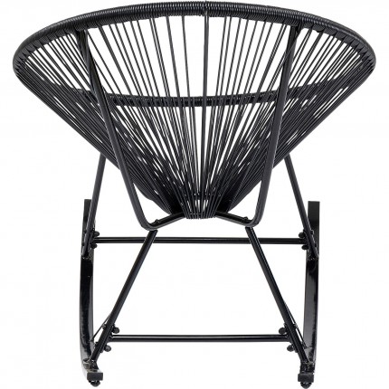 Rocking chair Acapulco black Kare Design