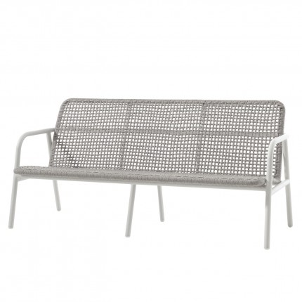 Diego 3-seater sofa in white and grey Gescova