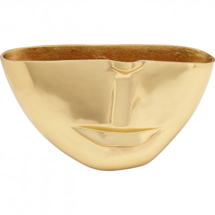 Vase Half Face gold 38cm Kare Design