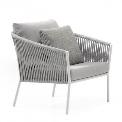 Armchair Gabon grey and white  Gescova