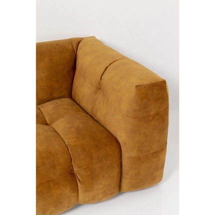 Corner Sofa Salamanca velvet ocher left Kare Design