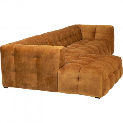 Corner Sofa Salamanca velvet ocher left Kare Design