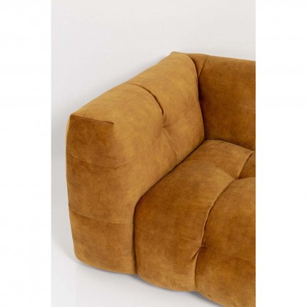 Corner Sofa Salamanca velvet ochre right Kare Design