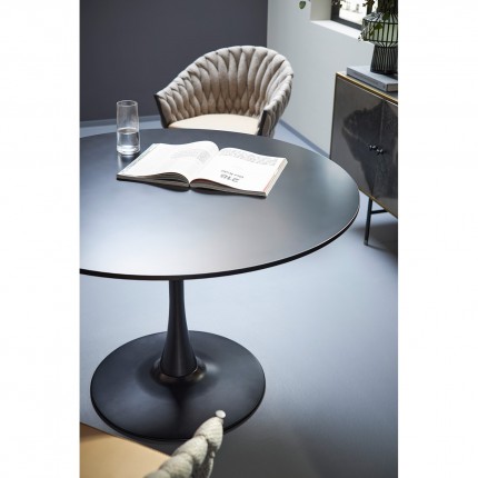 Table Schickeria 110cm noire Kare Design