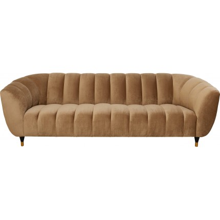 Sofa Spectra 3-Seater velvet brown Kare Design