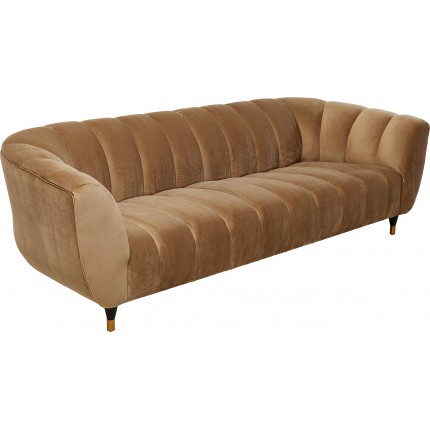 Sofa Spectra 3-Seater velvet brown Kare Design