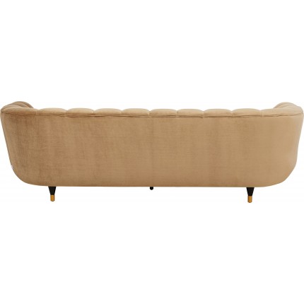 Sofa Spectra 3-Seater velvet brown Kare Design