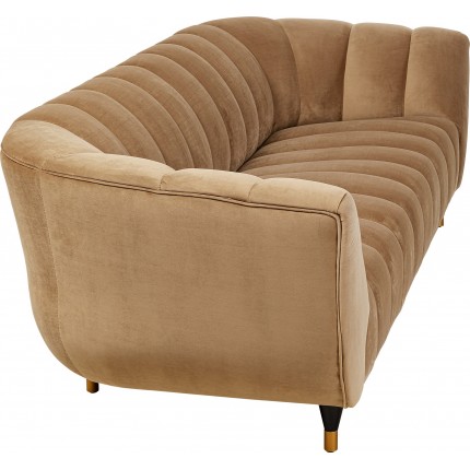 Sofa Spectra 3-Seater velvet brown Kare Design