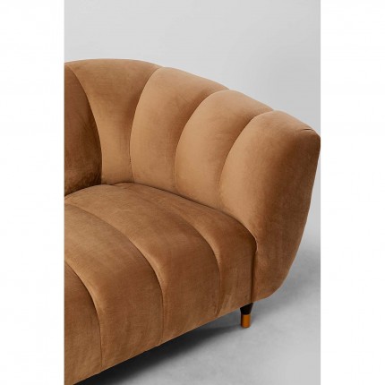 Sofa Spectra 3-Seater velvet brown Kare Design