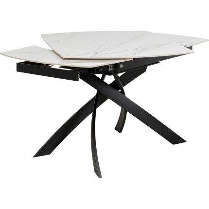 Extension Table Twist 180x90cm white Kare Design