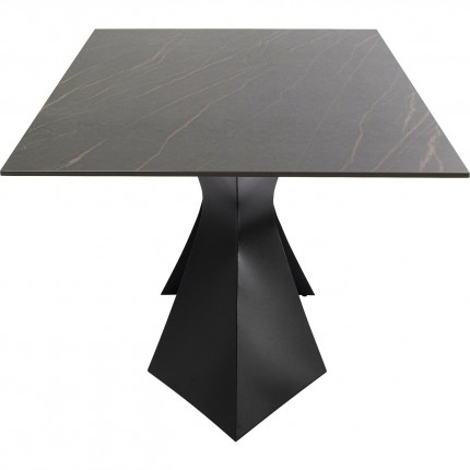 Outdoor table Gloria 180x90cm ceramic black Kare Design