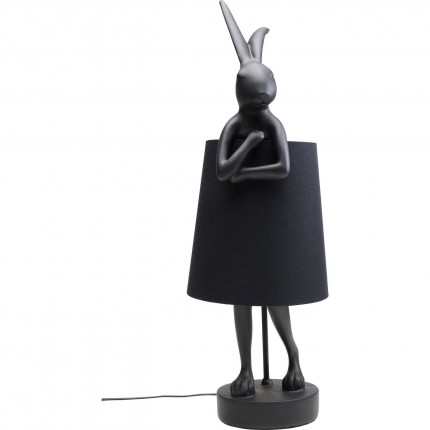 Lampe Animal lapin 68cm noire Kare Design