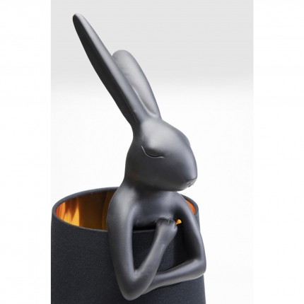 Lampe Animal lapin 68cm noire Kare Design