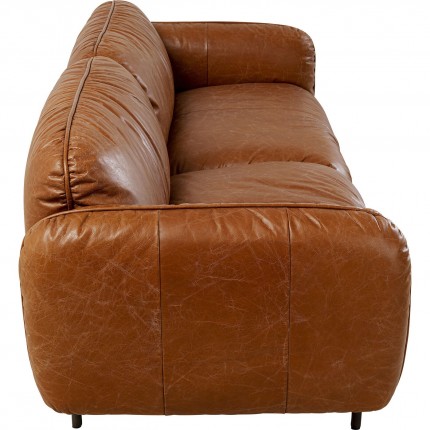 Sofa Calgary 3-Seater brown Kare Design