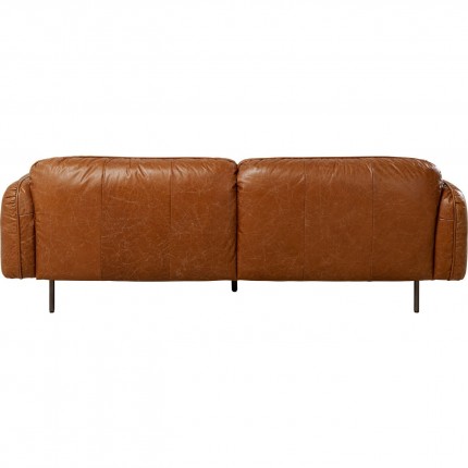 Sofa Calgary 3-Seater brown Kare Design