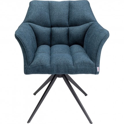 Swivel chair with armrests Thinktank Blue Kare Design