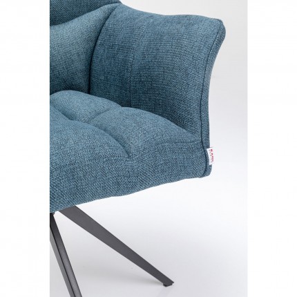 Swivel chair with armrests Thinktank Blue Kare Design