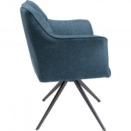 Swivel chair with armrests Thinktank Blue Kare Design