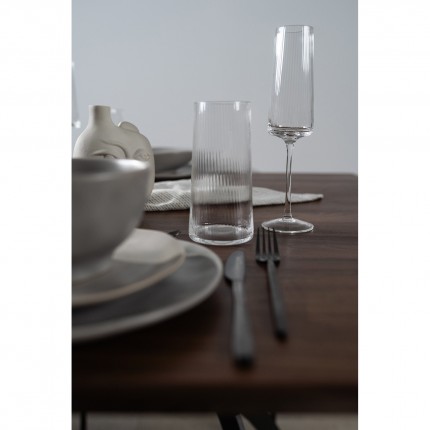 Champagne Glass Riffle (6/Set) Kare Design