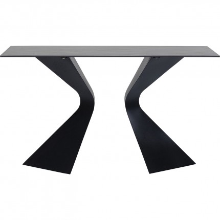 Console Gloria 140x45cm ceramic black Kare Design