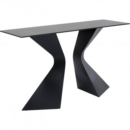 Console Gloria 140x45cm ceramic black Kare Design