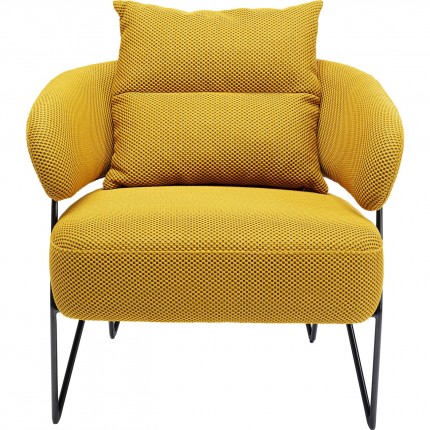 Armchair Peppo yellow Kare Design